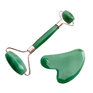 Authentic Jade Roller Gua Sha Set