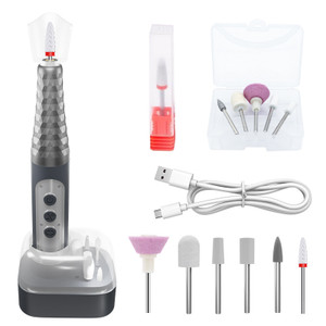 6-Speed Electric Nail Drill Set – Professional Manicure & Pedicure Tool with 6 Metal Bits