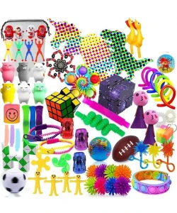 72 Pieces Sensory Fidget Pack – Assorted Fidget Toys & Interactive Activity Set