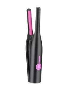 Cordless Pencil Flat Iron Hair Straightener – Mini USB Rechargeable Styler for Short Hair