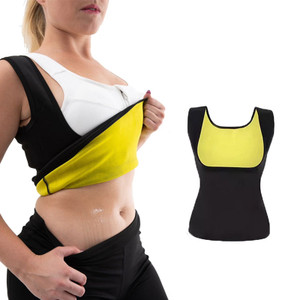 Ultra Sweat Sauna Vest - Black & Yellow Heat-Boosting Workout Shaper for Men & Women