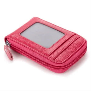RFID Card Wallet Genuine Leather - Slim, Secure & Stylish Everyday Carry