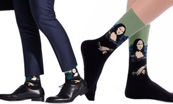 ICB Famous Painting Art Printed Fun Socks Casual Cotton Cool Novelty Funny Socks for Men and Women- 2 Pairs ICB Famous Painting Art Printed Fun Socks Casual Cotton Cool Novelty Funny Socks for Men and Women- 2 Pairs