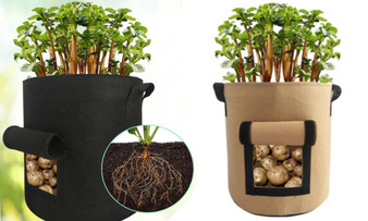 Potato Grow Bags with Flap 7 Gallon, 2 Pack Potato Grow Bags with Flap 7 Gallon, 2 Pack