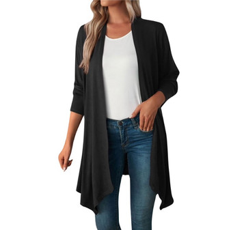 Mid-Length Knitted Jacket