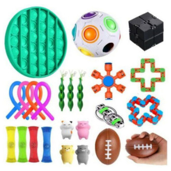 24 Pack Bundle Sensory Fidget Toys Set- Anti-stress Toy 24 Pack Bundle Sensory Fidget Toys Set- Anti-stress Toy