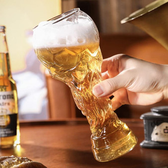 Football Shape Beer Mugs Beer Glasses - 2pack