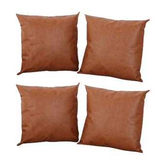 Vegan Leather Throw Pillow Covers - 4pack Vegan Leather Throw Pillow Covers - 4pack