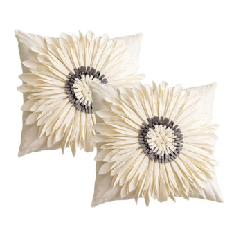 Daisy Flower Throw Pillow Cover - 2 Packs