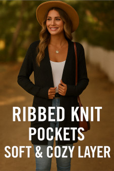 Women's Long Sleeves Pockets Cardigans Women's Long Sleeves Pockets Cardigans