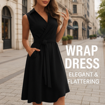 Women's Sleeveless V-Neck Casual Printed Flowy Swing Dress Women's Sleeveless V-Neck Casual Printed Flowy Swing Dress