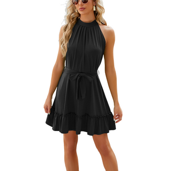 Sleeveless Halter Bandage Dress Sleeveless Halter Bandage Dress