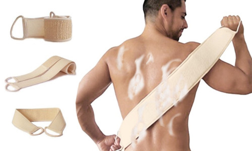Back Wash Sponge Strap Brush