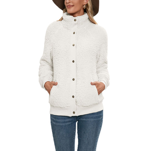 Stand-up Collar Fleece Jacket