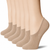 No Show Socks Mens 6 Pair Cotton Thin Non Slip Low Cut Men Invisible Socks