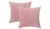 Striped Velvet Cushion Covers, Soft Square Throw Pillow Slipcovers with Invisible Zipper  - 2 Pack
