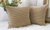 Striped Velvet Cushion Covers, Soft Square Throw Pillow Slipcovers with Invisible Zipper  - 2 Pack