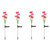 Solar Lights Outdoor, Multi-Colour Changing Lily Solar Flower Lights Pack of 4