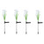 Solar Lights Outdoor, Multi-Colour Changing Lily Solar Flower Lights Pack of 4
