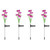 Solar Lights Outdoor, Multi-Colour Changing Lily Solar Flower Lights Pack of 4