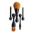 Makeup Brush Sets, Lollipop Makeup Brush Set with Stand