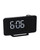 Digital Curve LED Projector Alarm Clock with White Light for Bedroom, Ceiling Wall Easy to Use, Black with Red Light