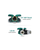 Metal Garden Y Hose Splitter Heavy-Duty 2-Way Faucet Connector with Comfort Grip