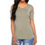 Womens Loose Strappy Cold Shoulder Tops Basic T Shirts