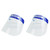 Safety Face Shields Ultra Clear Protective Full Face Shields - 4 Pack 