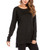 Women's Long Sleeve Shirts Side Split Casual Loose Pullover Tunic Tops
