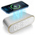 Wireless Charger with Alarm Clock Modern Qi-Compatible Charging Stand & Digital Clock for Bedside Efficiency