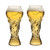 Football Shape Beer Mugs - World Cup Trophy Beer Glasses & Novelty Sports Fan Gift (450ml)