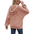 Women's Drawstring Hoodie Zipper Sweatshirt 