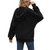 Women's Drawstring Hoodie Zipper Sweatshirt 