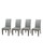 Vegan Leather Dining Chair Covers Waterproof & Stretchable PU Protector Slipcovers for Seat Cushion