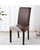 Vegan Leather Dining Chair Covers Waterproof & Stretchable PU Protector Slipcovers for Seat Cushion
