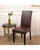Vegan Leather Dining Chair Covers Waterproof & Stretchable PU Protector Slipcovers for Seat Cushion