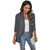 Ladies Three Quarter Sleeves Ruffles Open Front Cardigans