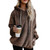 Oversized Sherpa Hoodie with Pockets
