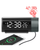ICB LED Projection Alarm Clock – 180° Rotatable Time & Temp Display with Dual Alarm, Snooze & USB Charging