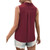 Womens Sleeveless Collar Tank Shirt