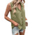 Womens Sleeveless Collar Tank Shirt