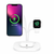 3 in 1 Magnetic Foldable Wireless Charger Stand with LED Night Light – Fast Charging Station to Declutter Your Bedside