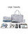 Ladies Weekender Travel Bag (V1) - Large Main Compartment Carry-On Duffle & Functional Overnight Tote