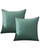 Outdoor Waterproof Pillow Covers - Durable Weatherproof Cushion Shells with Concealed Zipper - 2 Pack