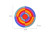 Pop It Round Rainbow Board Game - 2packs