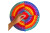 Pop It Round Rainbow Board Game - 2packs