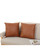 Vegan Leather Throw Pillow Covers, Premium Soft Faux Leather 45x45cm Square Cushion Cases with Hidden Zipper - 2 Pack