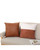 Vegan Leather Throw Pillow Covers, Premium Soft Faux Leather 45x45cm Square Cushion Cases with Hidden Zipper - 2 Pack