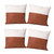 Vegan Leather Throw Pillow Covers - 4pack